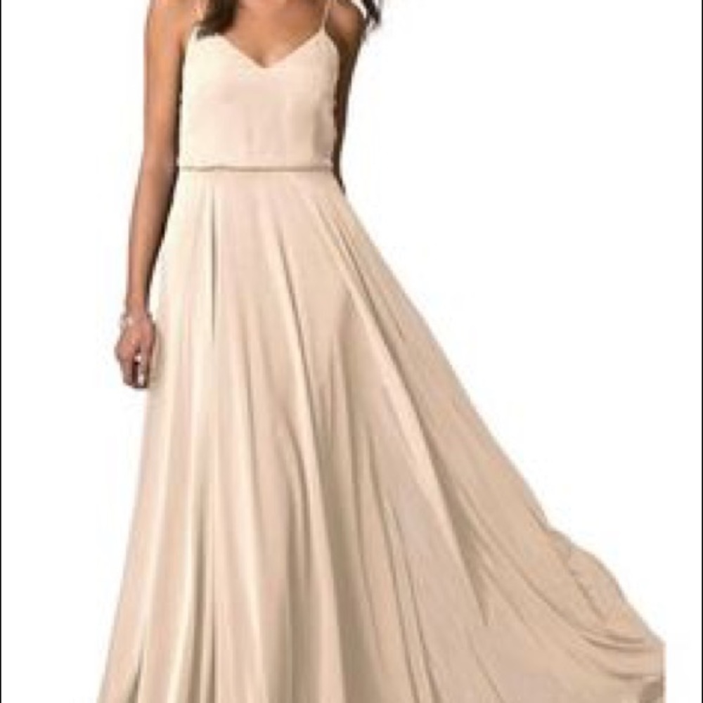 Jenny Yoo Inesse Champagne Gown